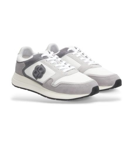 Vinston Leather Sneakers , (39), Cuir, Blanc, Plat, Lacets, Casuel, Gris - Boss - Modalova