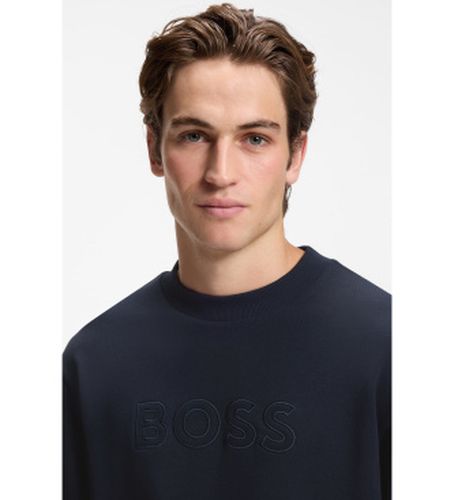 Jersey We Logo marino (L), Casuel, Coton, Manche longue, Marine - Boss - Modalova