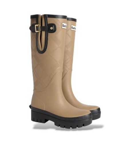 LRF0143 Bottes Leighton Tartan Wellingtons militaire (37), Plat, Aucun, Casuel, De plein air - Barbour - Modalova