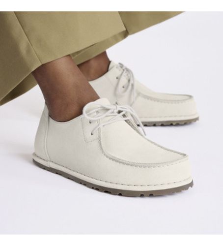 Chaussures en Cuir Utti Lace (Coupe Régulière) blanc cassé (42), Plat, Lacets, Casuel - Birkenstock - Modalova