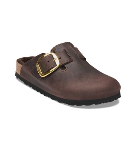 Sabots en Cuir Boston Big Buckle (Coupe Régulière) marron (36), Plat, Aucun, Casuel - Birkenstock - Modalova