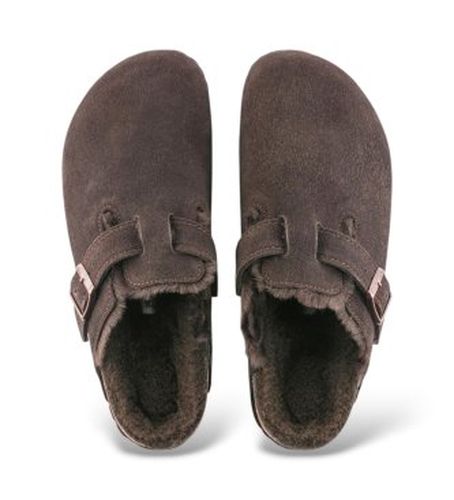 Unisex. 1020567 Sabots en cuir Boston Shearling (Ajustement Régulier) (36), Marron, Plat, Aucun, Casuel - Birkenstock - Modalova