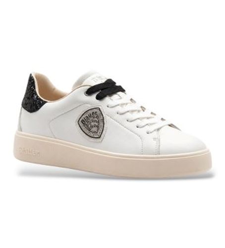 F6VICTORY01 Chaussures Victory en cuir (40), Plat, Lacets, Casuel - Blauer - Modalova