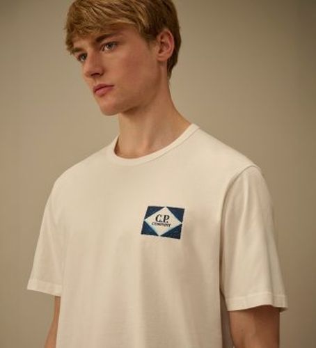 CMTS267A110656W T-shirt Manches (L), Casuel, Coton, Manche courte - C.P. Company - Modalova