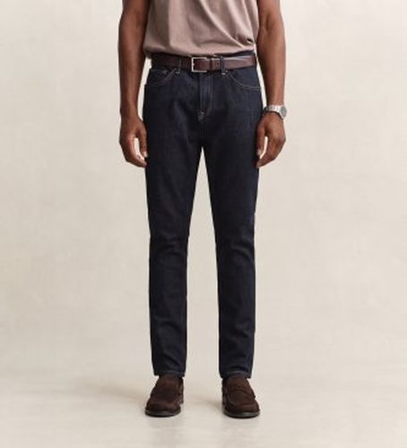 Jean Slim Fit Délavé (29/34), Casuel, Coton, Denim, Marine - Gant - Modalova