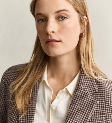 Americanas Reg Houndstooth (36), Classique, Polyester - Gant - Modalova
