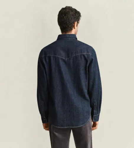Chemise en jean avec lisière (S), Casuel, Coton, Manche longue - Gant - Modalova