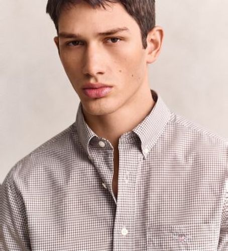 Chemise classique à carreaux Vichy (S), Casuel, Coton, Manche longue - Gant - Modalova