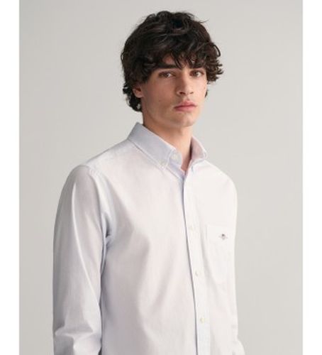 Banker Stripe regular fit poplin shirt (4XL), Bleu, Casuel, Coton, Manche longue - Gant - Modalova