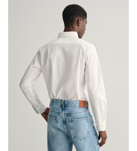 Oxford Slim Fit Stretch Shirt (L), Blanc, Casuel, Coton, Classique, Manche longue - Gant - Modalova