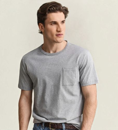 Tee-shirt chiné (S), Casuel, Coton, Manche courte - Gant - Modalova