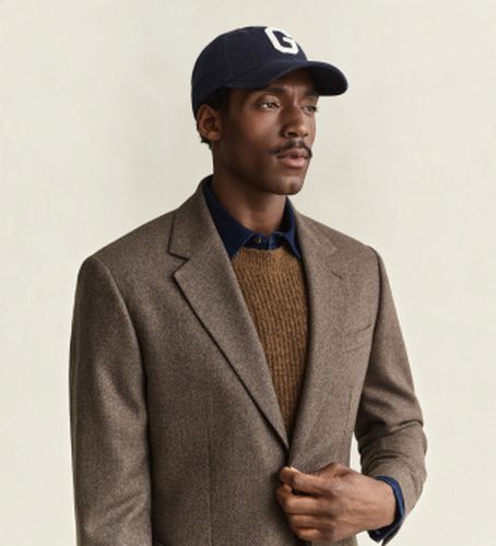 Veste de costume à chevrons marron (48), Casuel, Laine, Classique - Gant - Modalova