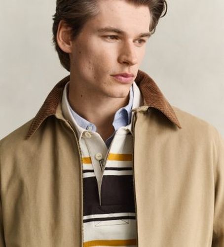 Veste Moleskine Harrington (M), Casuel, Coton, Taupe - Gant - Modalova