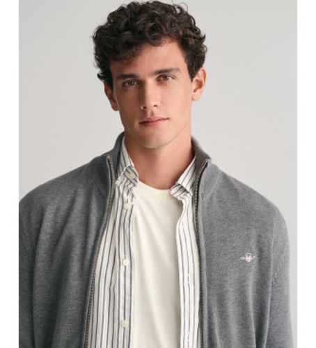 Cardigan décontracté en coton avec fermeture éclair (S), Casuel, Manche longue - Gant - Modalova