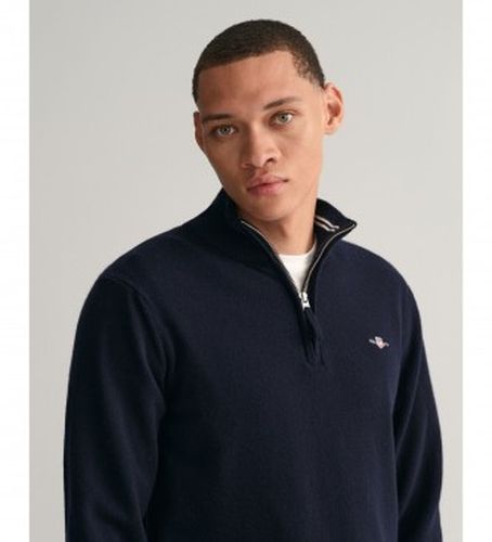 Pull en laine de mouton très fine avec demi-fermeture à glissière (XL), Casuel, Classique - Gant - Modalova