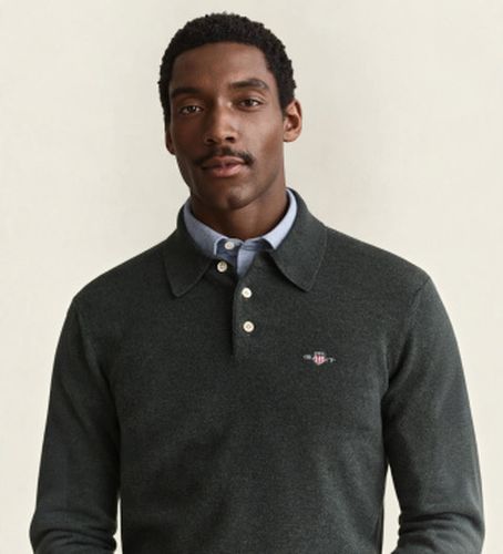 Pull col polo en laine (M), Casuel, Manche longue - Gant - Modalova