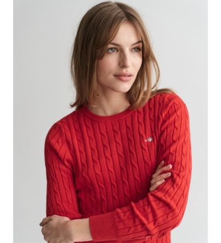 Pull à col rond en jersey de coton à côtes écrues (L), Casuel - Gant - Modalova