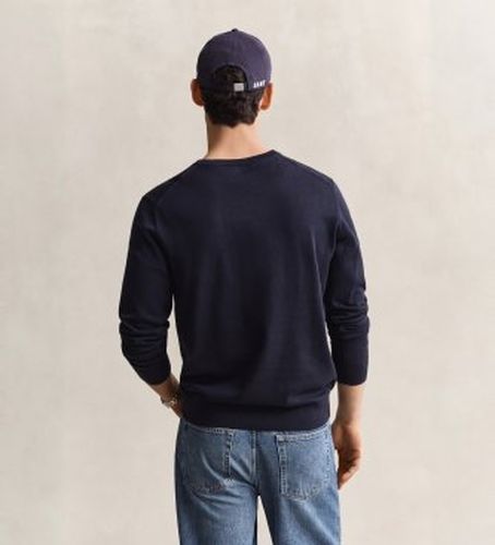 Pull en coton avec col en V (S), Casuel - Gant - Modalova