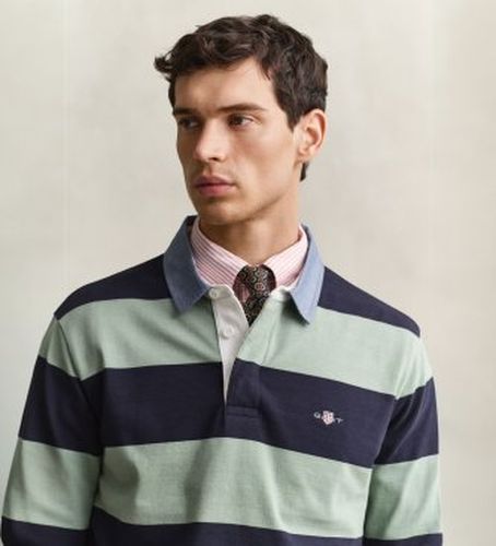 Polo rayé (M), Casuel, Coton, Manche longue - Gant - Modalova