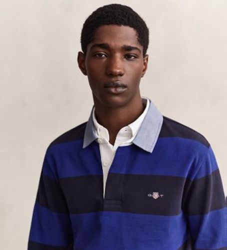 Polo rayé (L), Casuel, Coton, Manche longue - Gant - Modalova