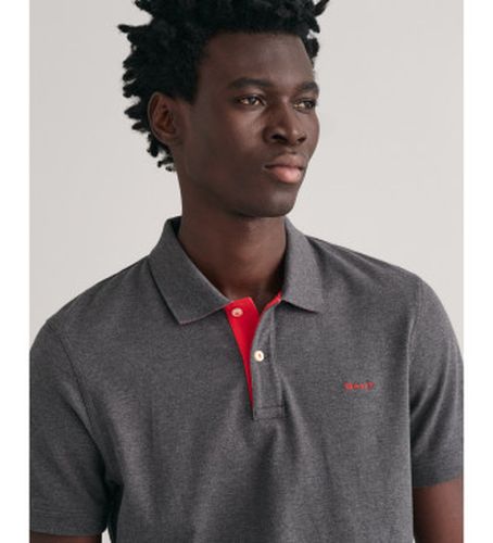 Polo en piqué contrasté (4XL), Casuel, Coton, Manche courte - Gant - Modalova
