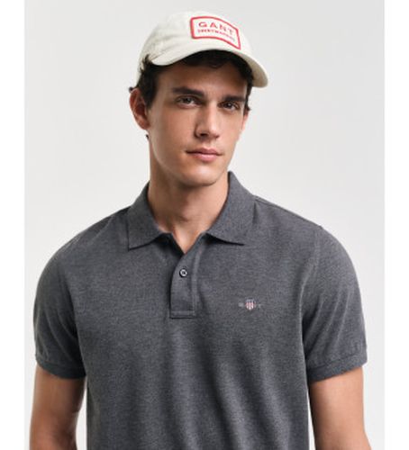 Polo en piqué Regular Fit Shield (XL), Casuel, Gris, Coton, Manche courte - Gant - Modalova