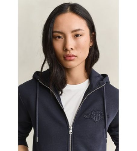 Sweat à capuche zippé Tonal Shield (S), Casuel, Coton - Gant - Modalova