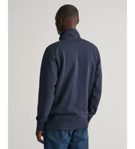Sweat à capuche zippé Shield (S), Casuel, Coton, Manche longue, Marine - Gant - Modalova