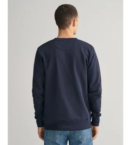 Sweat-shirt à col ras du cou Shield (S), Casuel, Coton, Manche longue, Marine - Gant - Modalova