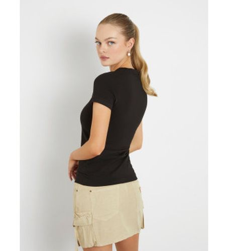 W2YI44J1314 T-shirt élastique avec petit logo triangulaire (M), Casuel, Coton, Manche courte - Guess - Modalova