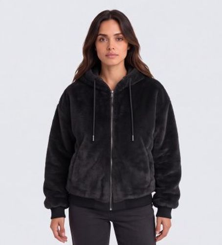 W6BL98W5896 Veste Lucrezia en fourrure synthétique avec logo (XS), Casuel, Polyester - Guess - Modalova