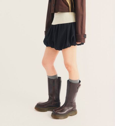 Bottes en Cuir Buzz Hi marron (37), Plat, Fermeture éclair, Casuel - Dr Martens - Modalova