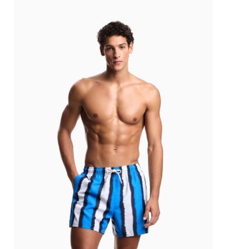 EM000583_AF20446 Maillot de bain imprimé à rayures ombrées (M), Beachwear, Polyester - Emporio Armani - Modalova