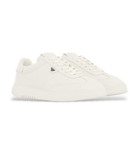 EM003062_AF20004 Pantoufles en cuir d'aigle cassé (43), Plat, Lacets, Casuel - Emporio Armani - Modalova