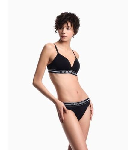 EW000406_AF19023 Set 2 culottes brésiliennes en point bio avec bande à logo (XS), Homewear, Coton - Emporio Armani - Modalova