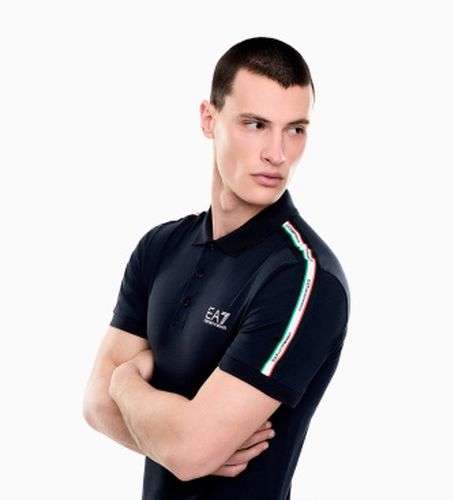 M001862_AF12503 Polo Italian Spirit (L), Casuel, Coton, Manche courte - EA7 - Modalova