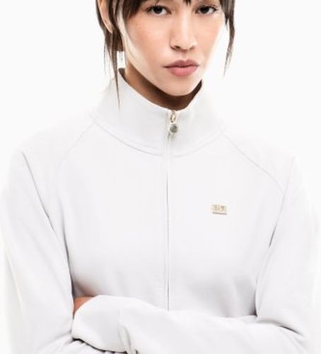 W000457_AF13135 Sweat-shirt Core Lady (L), Bleu, Casuel, Sport, Coton, Manche longue - EA7 - Modalova