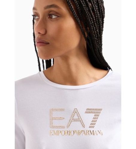 NTT51_TJDQZ T-shirt Evolution à manches longues en coton et modal stretch (L), Casuel, Manche longue - EA7 - Modalova