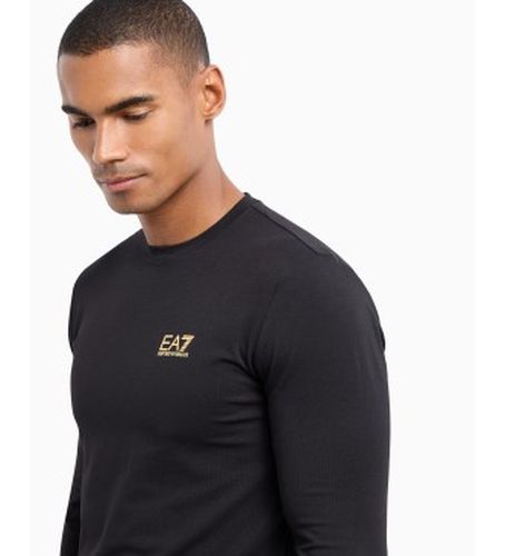 NPT28_PJVQZ T-shirt à manches longues en coton Core Identity (L), Casuel, Manche longue - EA7 - Modalova