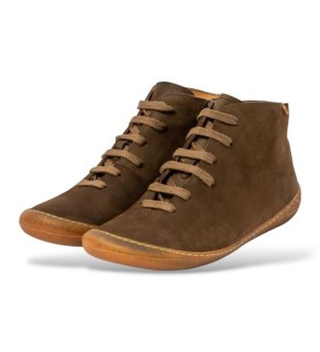 Unisex. 2574611FE005_0G3 Bottines en cuir N5746 Pawikan marron (37), Plat, Fermeture éclair, Casuel - El Naturalista - Modalova