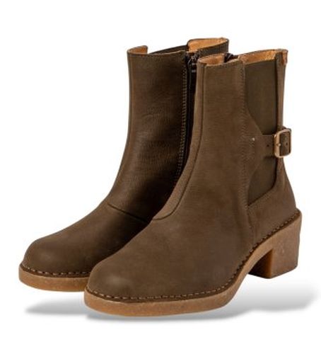 FE005_0G3 Bottes en Cuir N5669 Ticino marron (38), 5 à 8 cm, Fermeture éclair, Casuel - El Naturalista - Modalova
