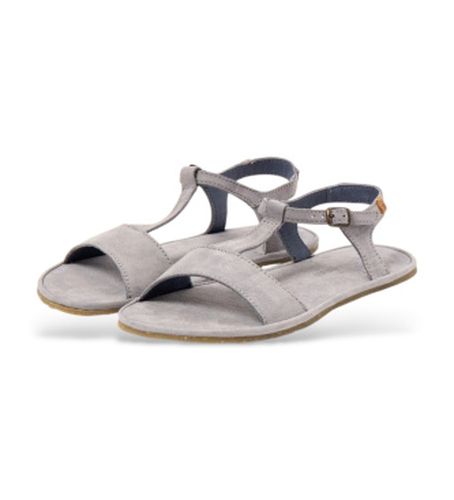 B0 Sandales en cuir N5686 Satya grisâtre (36), Plat, Boucle, Casuel - El Naturalista - Modalova