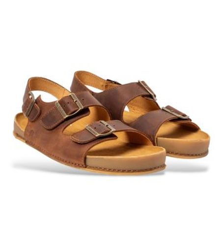 Unisex. 260011156005_012 Sandales en cuir N6001 (38), Plat, Boucle, Casuel - El Naturalista - Modalova