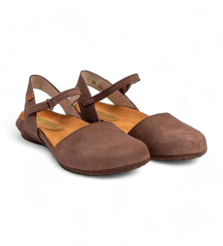 N4122UN0005_039 Sandales en cuir N412 Wakataua (38), Plat, 1 à 3 cm, Velcro, Casuel - El Naturalista - Modalova