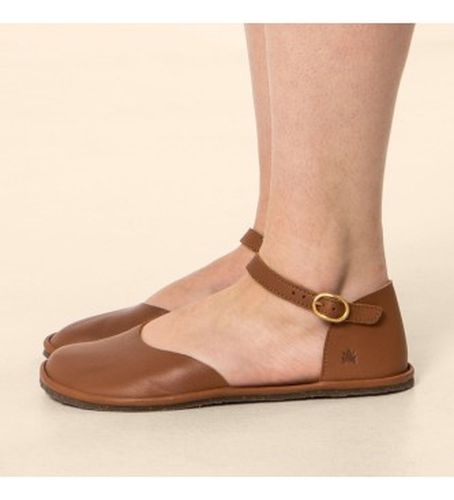 Sandales en cuir N5683 Bare brown (36), Marron, Plat, Boucle, Casuel - El Naturalista - Modalova