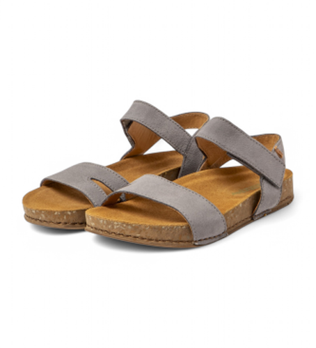 Unisex. 257901250005_0B0 Sandales en cuir N5790 Balance grisâtre (44), Plat, 1 à 3 cm, Velcro, Casuel - El Naturalista - Modalova