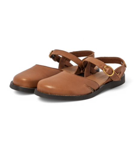 Sandales en cuir N5874 Arenisca (36), Plat, Boucle, Casuel - El Naturalista - Modalova