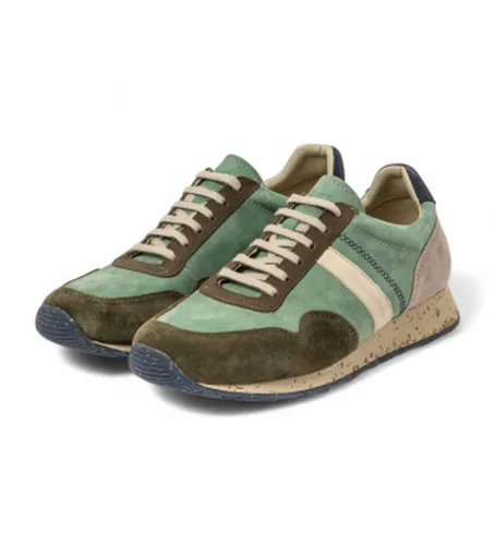 Unisex. 2SP02BV17605_0MU Baskets en cuir Nsp02 (36), Tissu, Plat, Lacets, Casuel - El Naturalista - Modalova