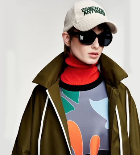KRIMSON Imperméable oversize avec capuche (S), Casuel, Polyester - Essentiel Antwerp - Modalova
