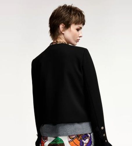 KINETIC Veste ajustée avec détails à franges et poches plaquées (38), Casuel, Polyester - Essentiel Antwerp - Modalova
